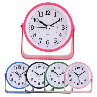 Modern 9CM Metal Silent Alarm Clock for Home Decor (No Part Numbers)