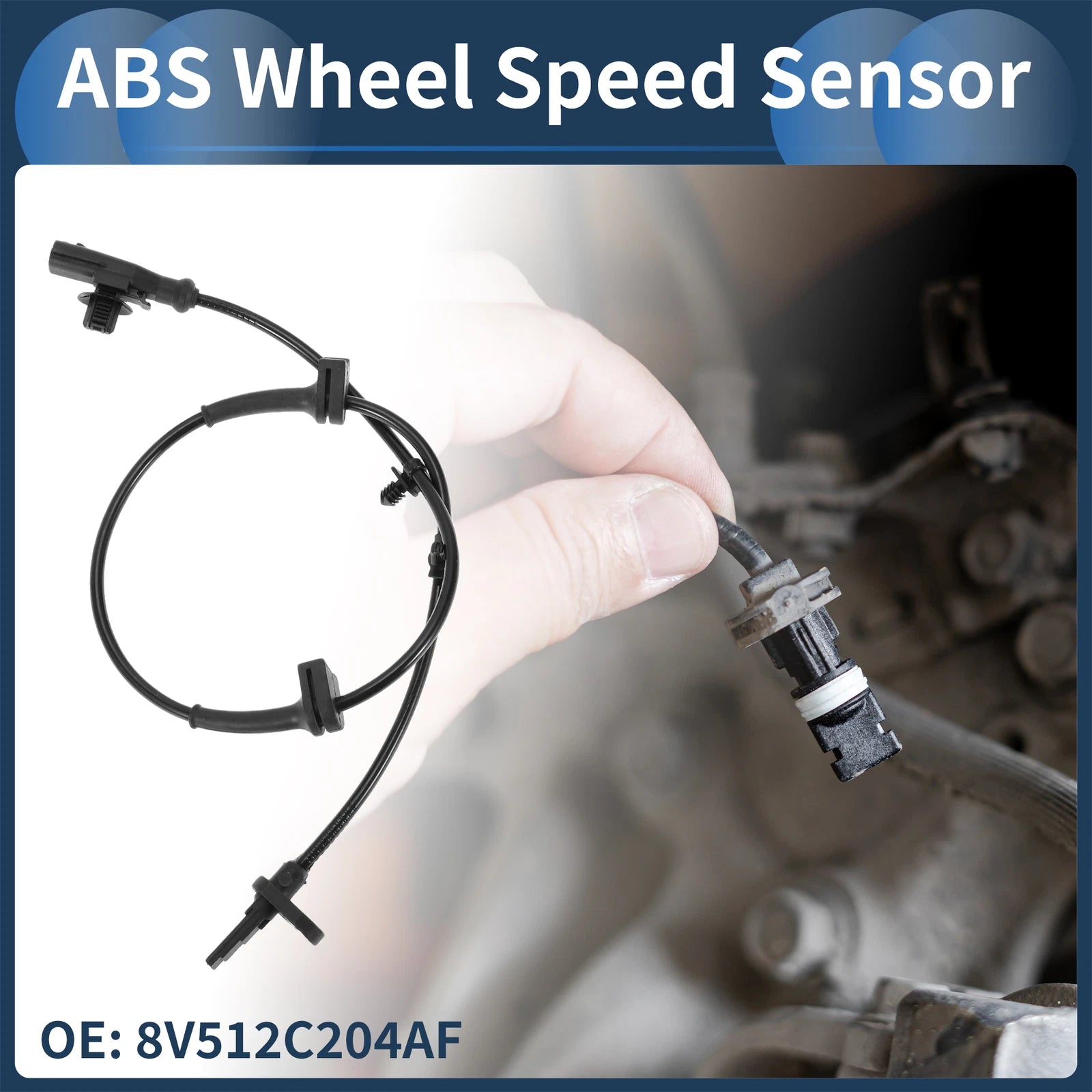 ABS Wheel Speed Sensor No. 8V512C204AF for Ford Fiesta (2009–2013) Front