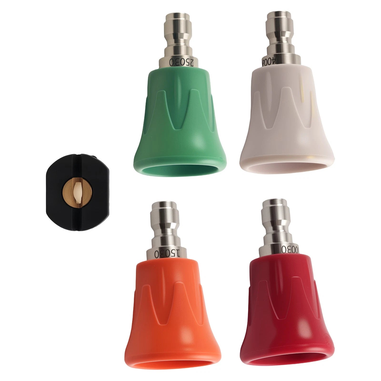 5pcs Pressure Washer Nozzle Tips Set w/ Splash Guard 1/4" QC
