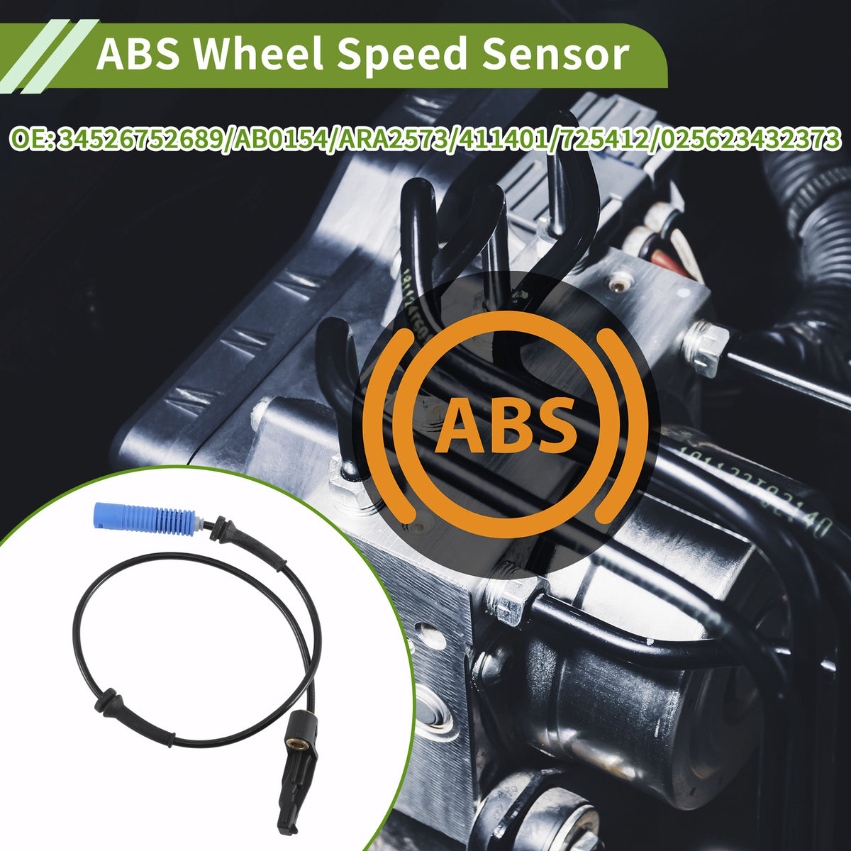 ABS Wheel Speed Sensor Replacement for BMW Z3 (2001–2002)
