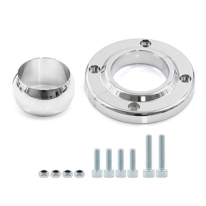 Chrome Floor Mount Swivel for SBC 350 (2 Inch Shaft)