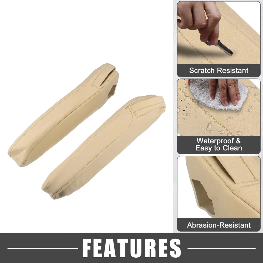 1 Pair Armrest Covers for Honda Odyssey (2012–2017) Light Brown