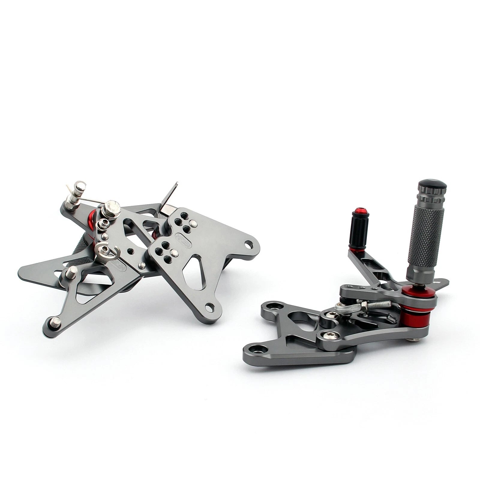 Rearsets Footpegs Pedals for Kawasaki ZX636C ZX-6R Ninja (2005–2006) Titan-color