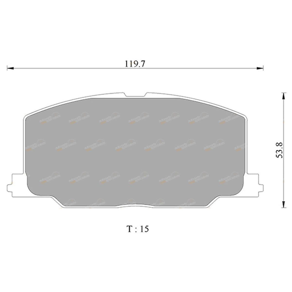 Front Disc Brake Pads Set for Toyota Celica ST162 ST184 ST185 (1985–1994)