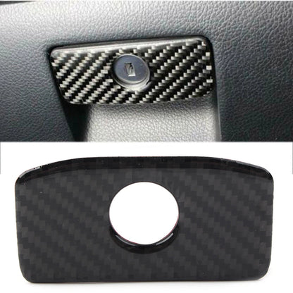 Carbon Fiber Copilot Storage Box Handle Cover Trim For Subaru Forester 2013-2018