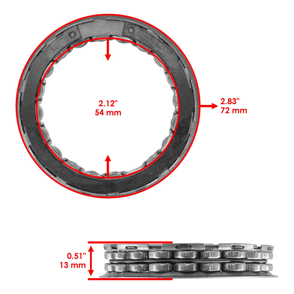 Starter Clutch One Way Bearing Sprag Replacement for Kawasaki (2000–2025)