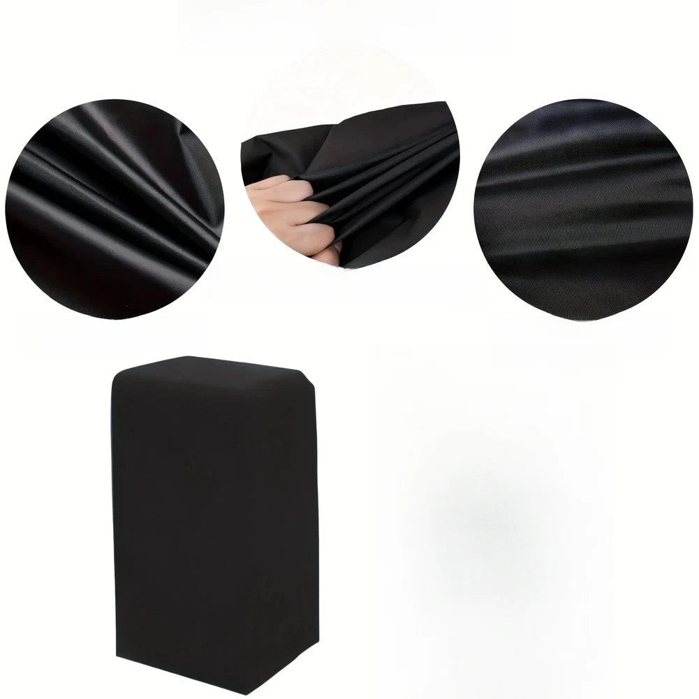 Black Portable AC Dust Cover for Universal Use (210D Oxford Cloth)