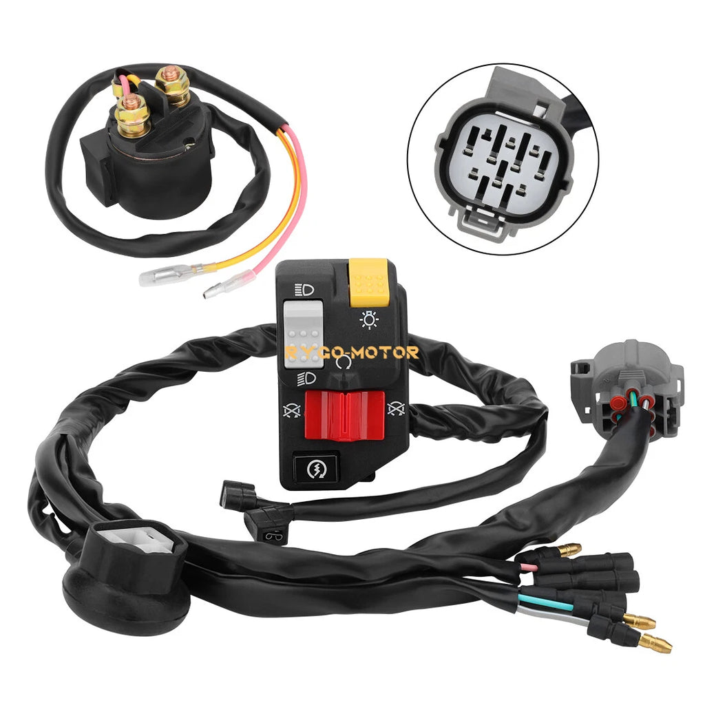 Handlebar & Starter Relay Switch for Honda TRX300EX 300EX Sportrax (1993–2006)