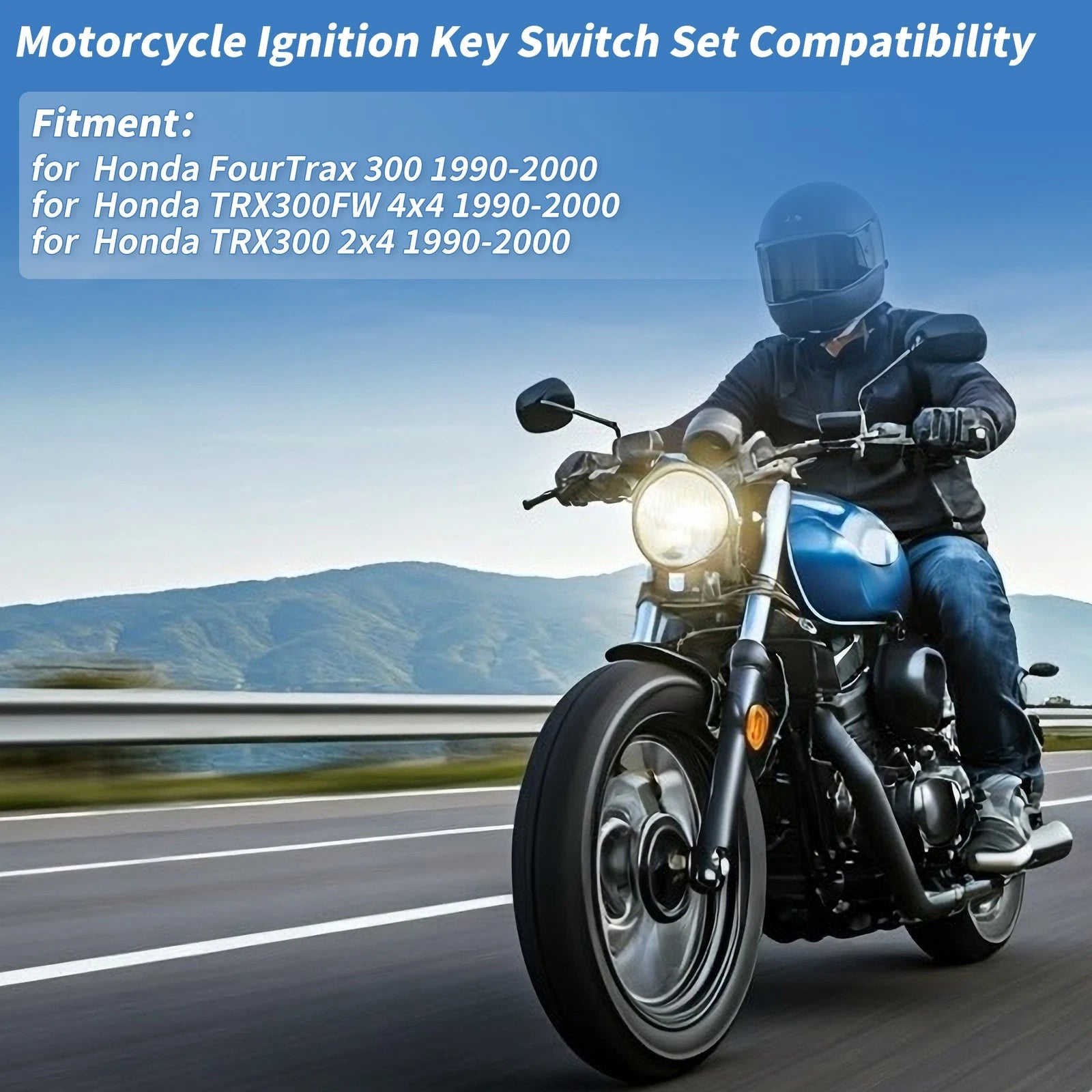 Ignition Key Switch Replacement for Honda FourTrax 300 (1990–2000)
