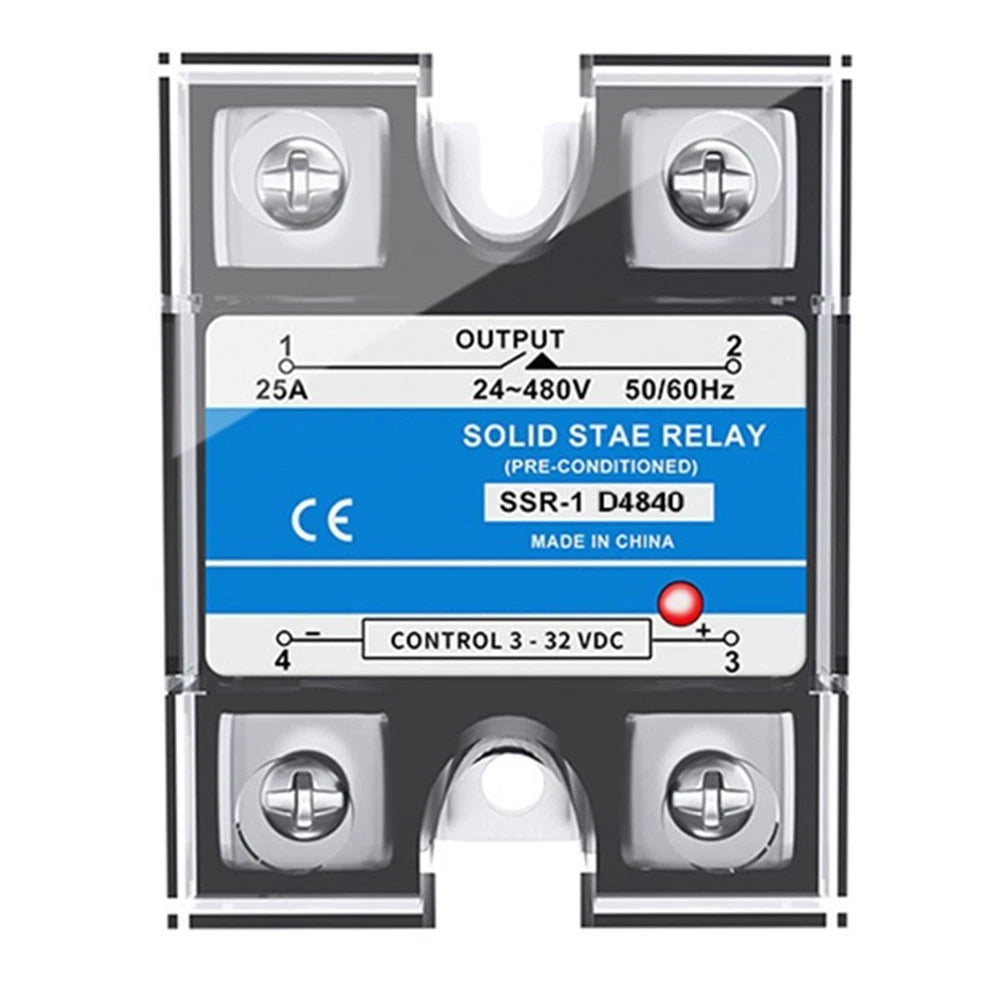 Solid State Relay 40A SSR-40A for DC Input AC Output (Isolated)