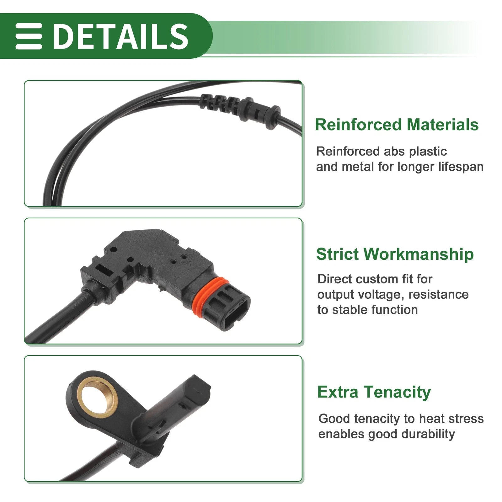 ABS Wheel Speed Sensor Front for Mercedes-Benz S-Class W221 (2005–2013)