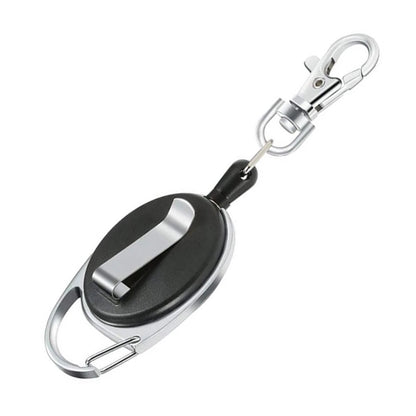 Telescopic Stainless Steel Recoil Key Chain for Effortless Key Retrieval