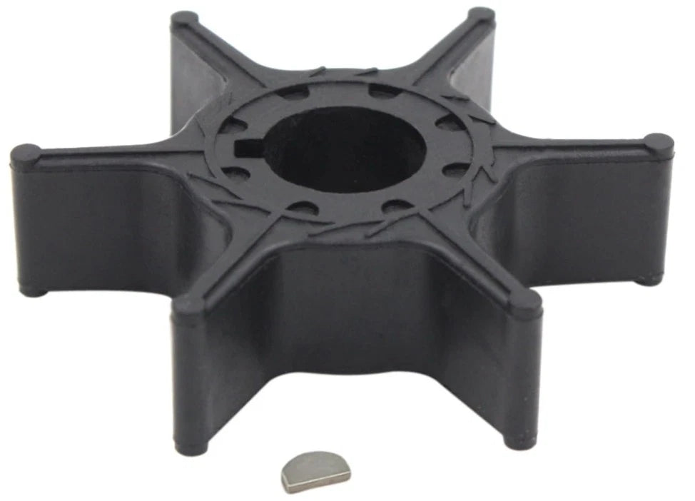 Water Pump Impeller with Key for Yamaha 2 Stroke 9.9 15 HP Outboard (1990–1999)
