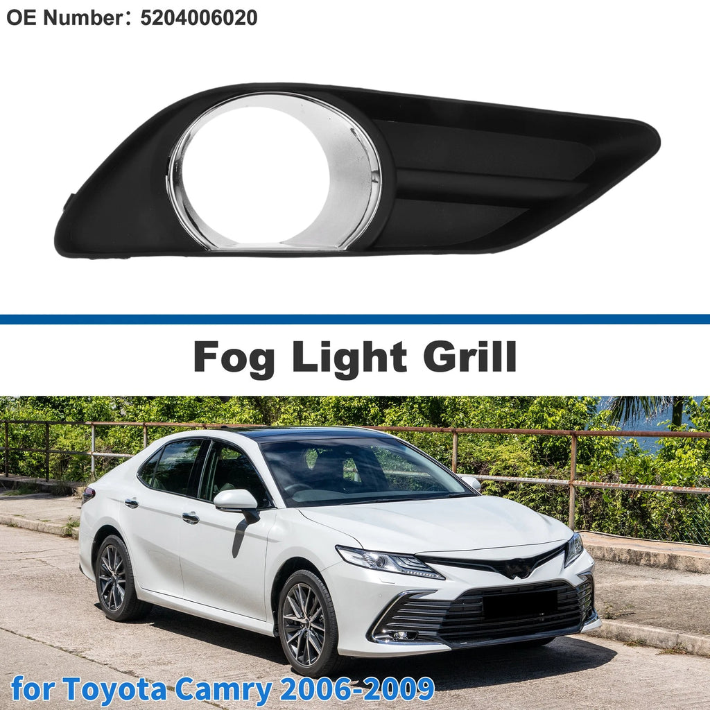 Front Left Fog Light Grill Replacement for Toyota Camry (2006–2009)