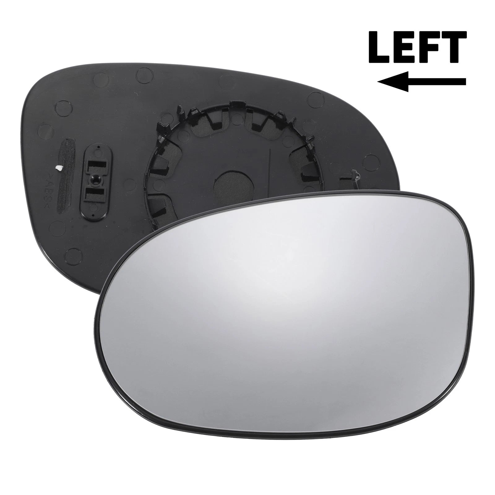 Left Side Mirror Glass Convex Non-heated Replacement for Ford Ka (2008–2017)