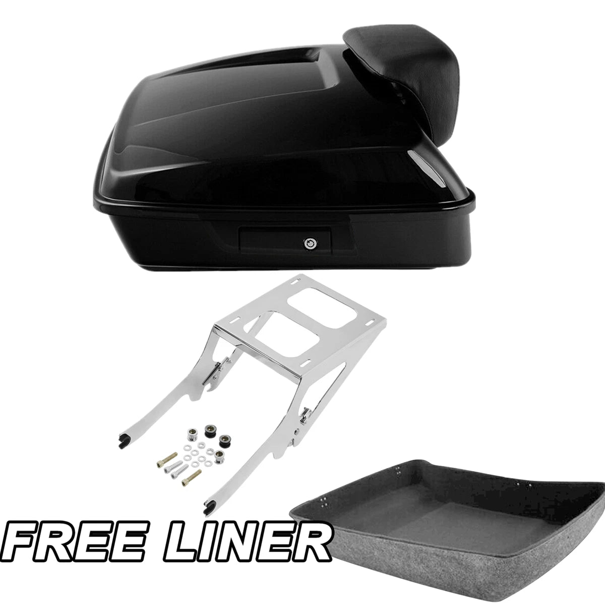 Chopped Trunk Mount Rack Backrest for Harley Heritage Classic (2018–2023)