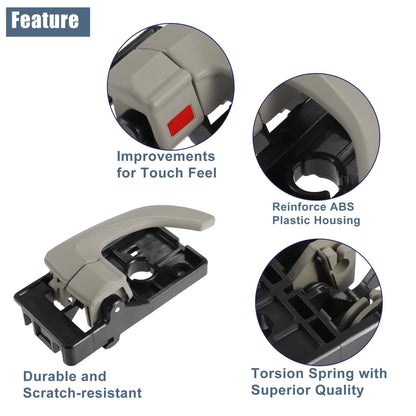 Right Interior Door Handle for Hyundai Tucson (2016–2021) No. 82620-2E000
