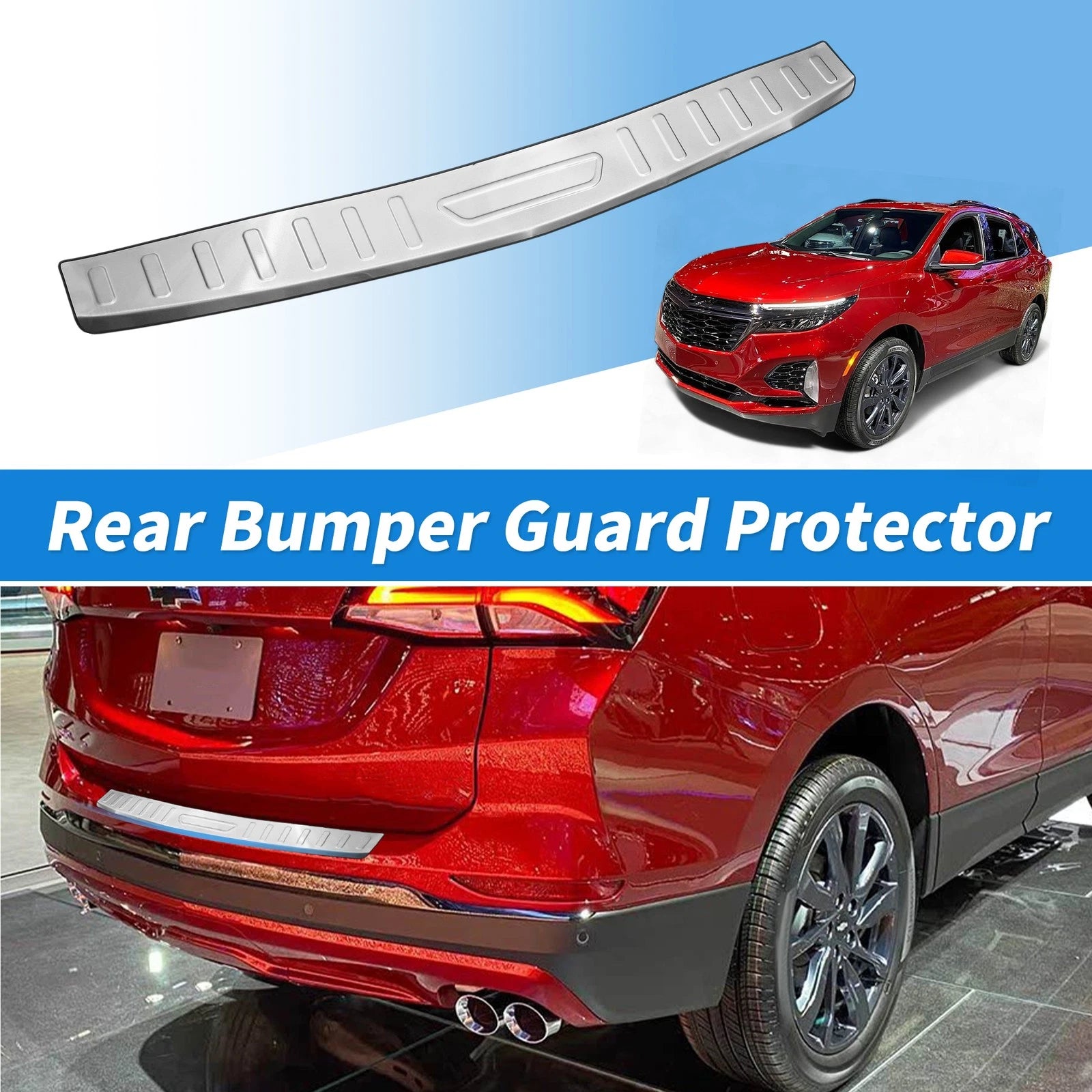 Rear Bumper Guard Protector Door Entry Guard for Chevrolet Equinox (2018–2024)