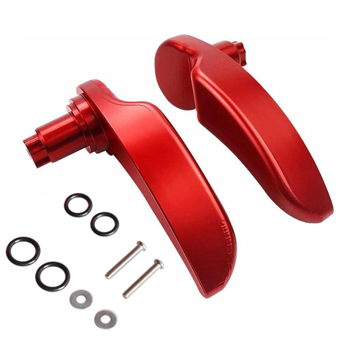 2X Saddlebag Latch Lever Lid Lifter Red for Electra Glide Ultra Classic (2000–2023)
