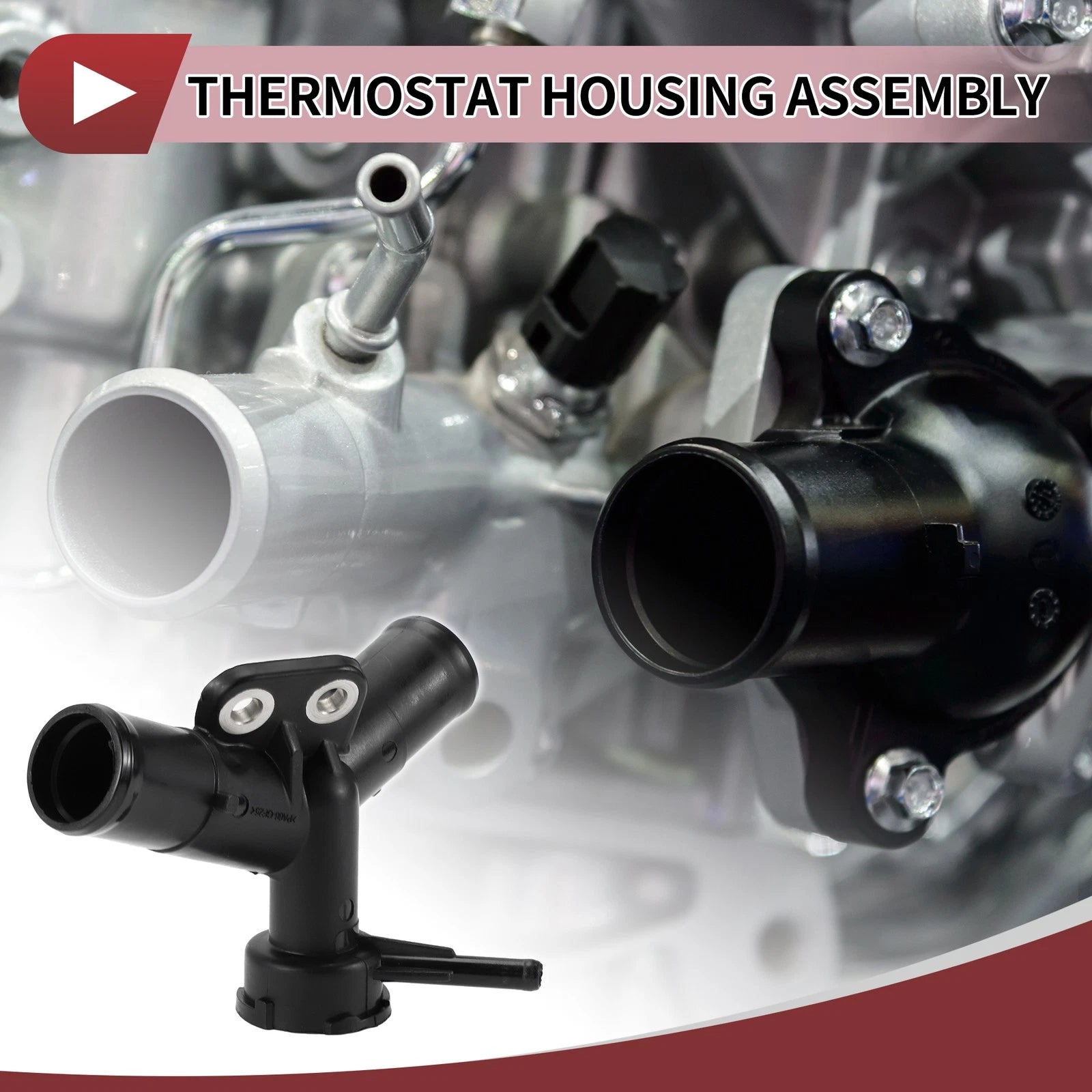 Engine Coolant Thermostat Housing Assembly Replacement for Toyota Yaris (2007–2018)