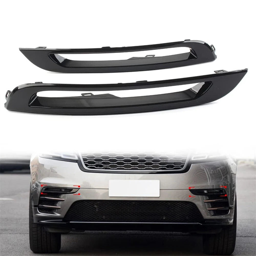 Set of 2 Bumper Fog Light Covers for Land Rover Range Rover Velar (2018–2022)