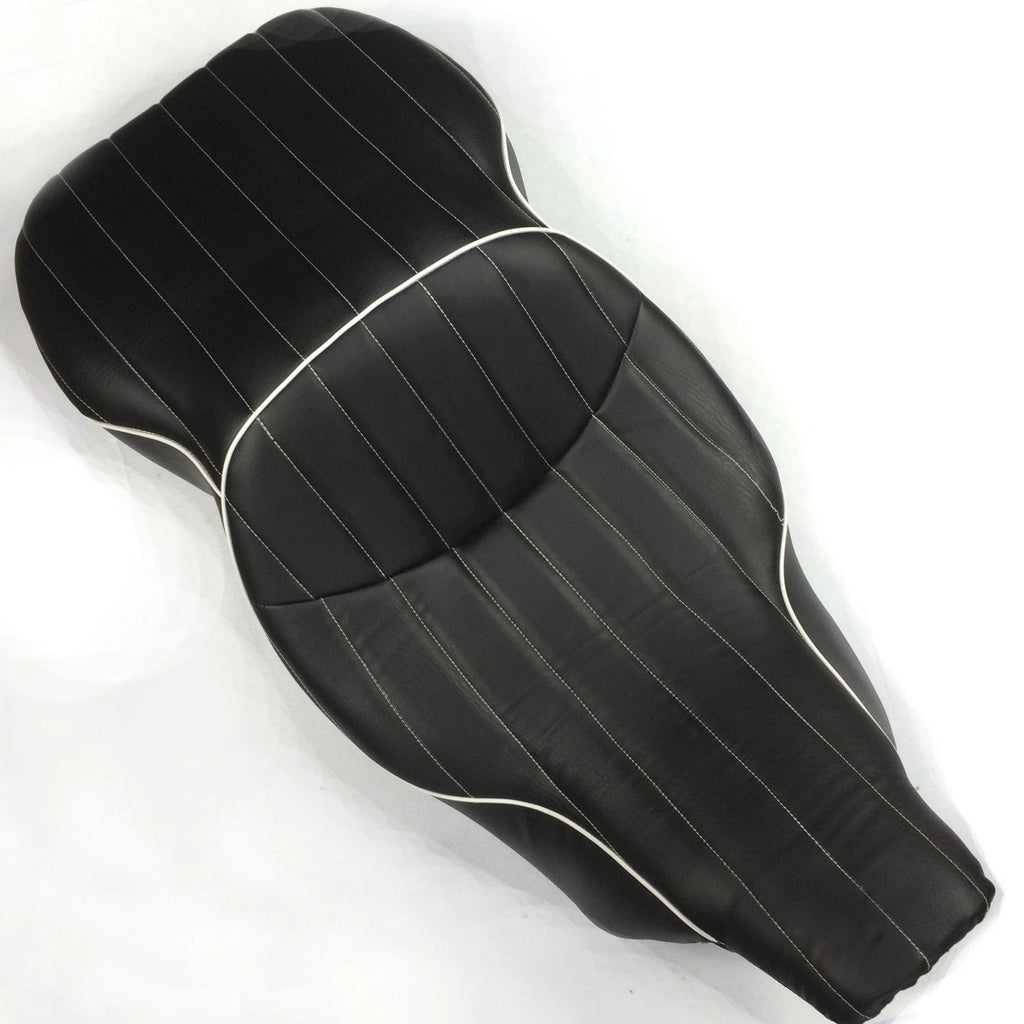 Custom Driver Passenger Seat for Harley FLHT (1997–2006) Vertical Stripes