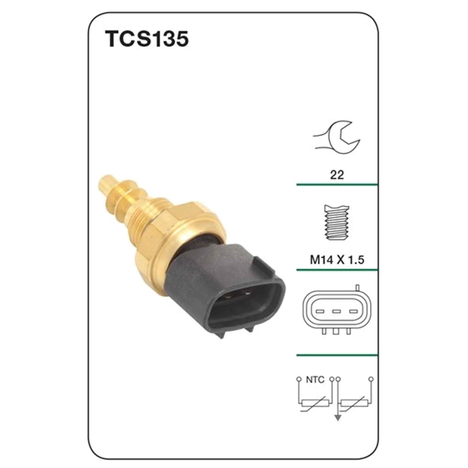 Coolant Temperature ECU Sensor for Suzuki Jimny SN413 1998–2000 G13BB