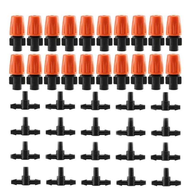Set of 25 Automatic Watering Misting Nozzles for Irrigation Drippers