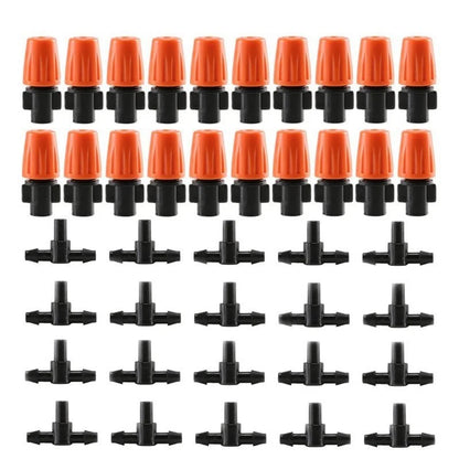 Set of 25 Automatic Watering Misting Nozzles for Irrigation Drippers