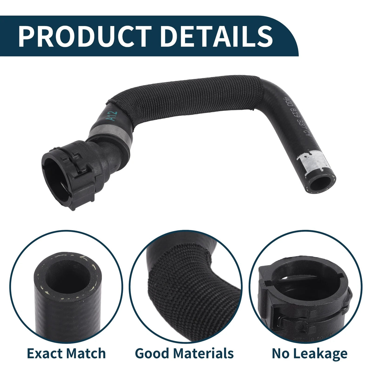 Radiator Hose No. 4G0819337 for Audi A6 A7 (2014–2024) Warm Water Pipe