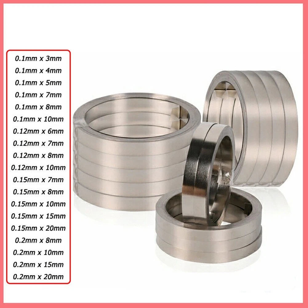Nickel Plated Ribbon Strip for DIY Soldering (10m)