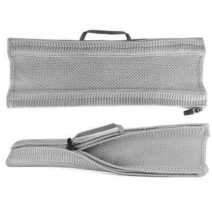 Headphone Headband Cover for Universal Fit (Knitted Fabric, Black/Grey)