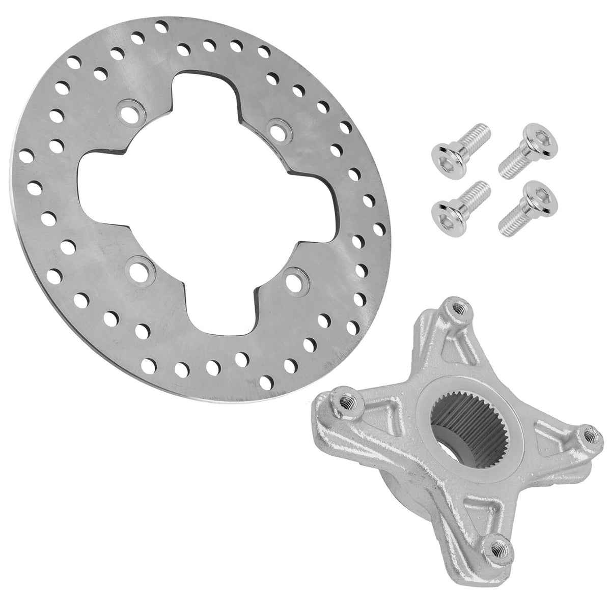 Rear Brake Disc with Bolt and Flange for Honda FourTrax 400EX TRX400EX (1999–2008)