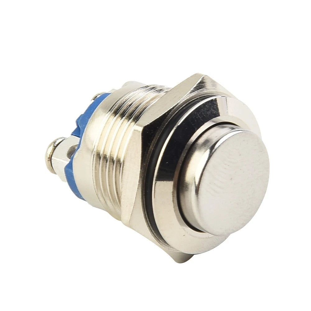 Nickel-Plated Brass Push Button for Industrial Applications (1NO)