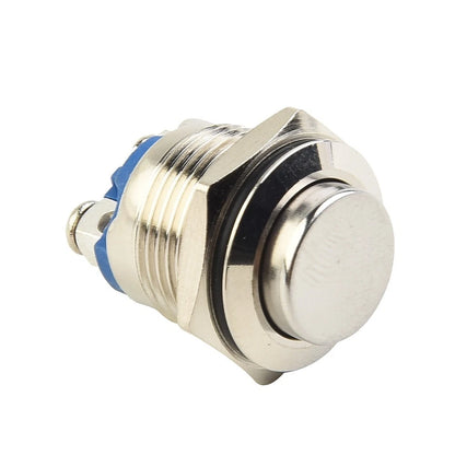 Nickel-Plated Brass Push Button for Industrial Applications (1NO)