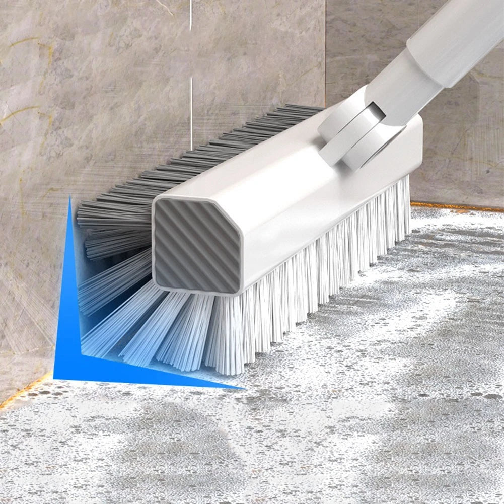 Double Sided Grout Cleaning Brush with 180° Rotating Head