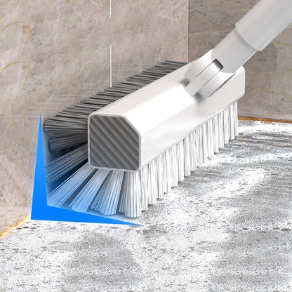 Double Sided Grout Cleaning Brush with 180° Rotating Head
