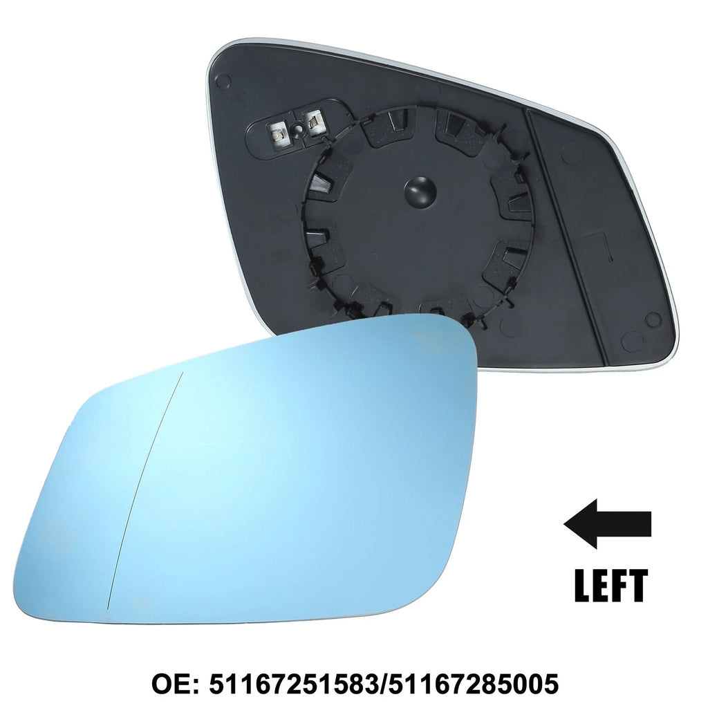 Left Side Mirror Glass Replacement for BMW 740Li 550i 528i 760Li (2006–2019)
