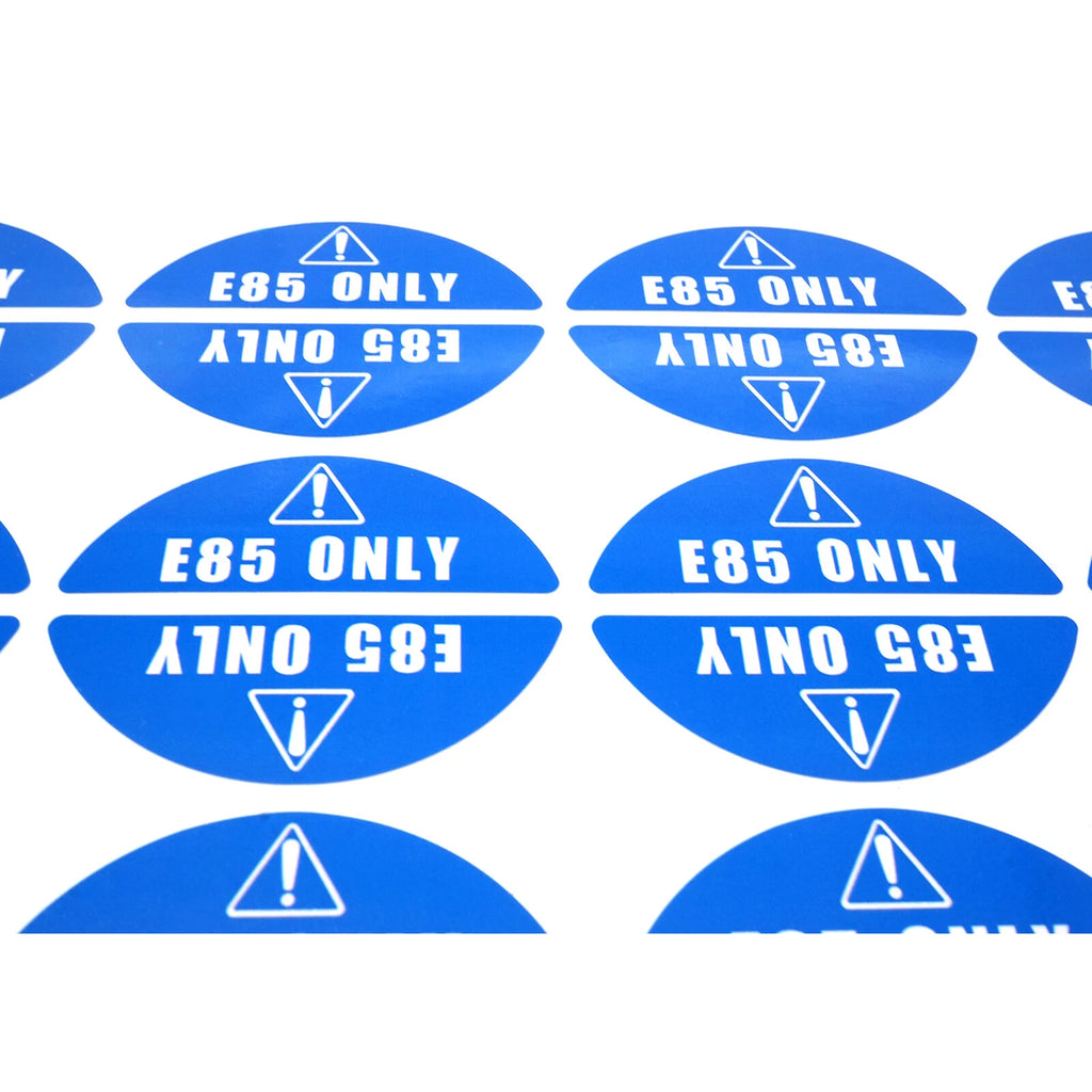E85 Fuel Cap Stickers Set of 16 for Ford Chevy Trucks