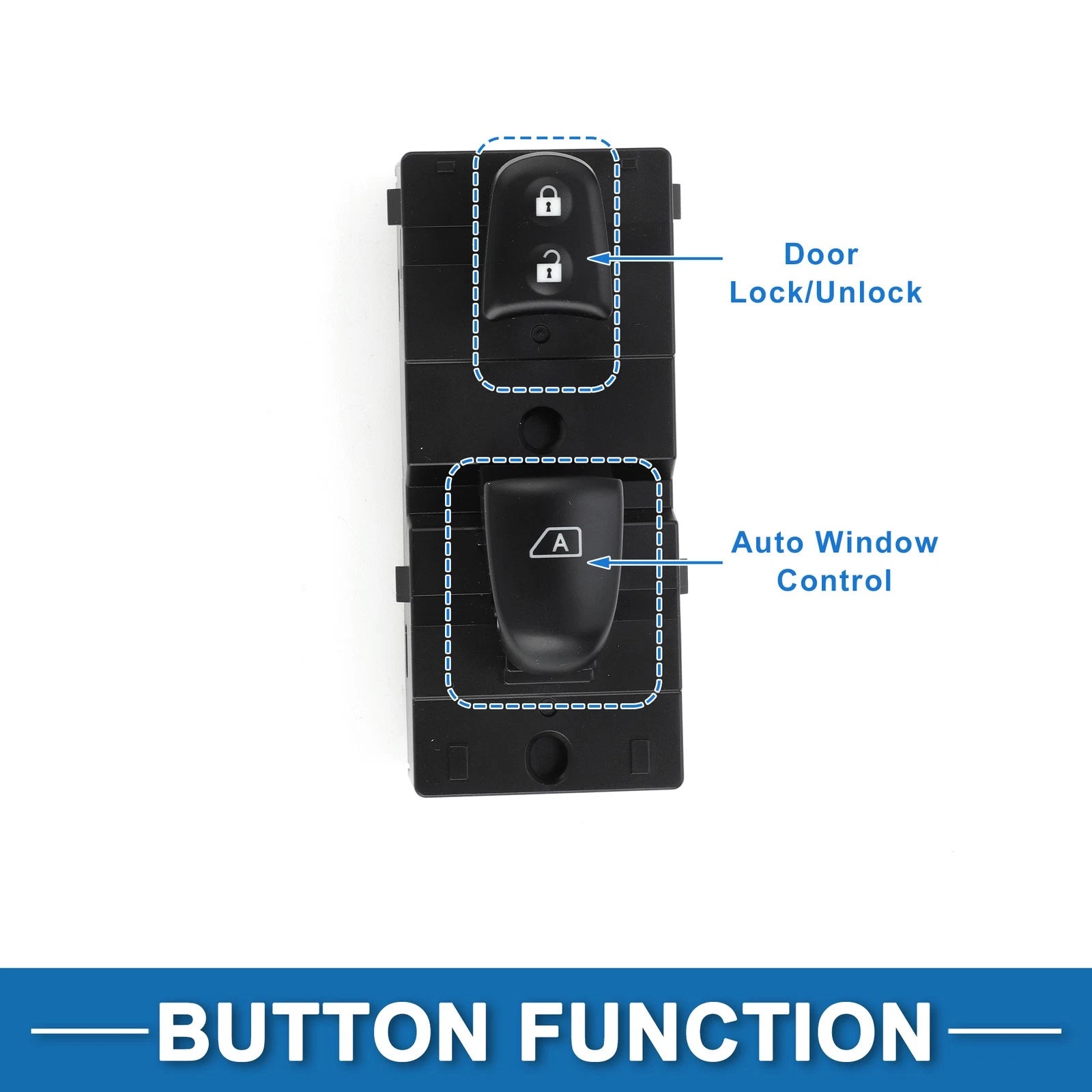 Front Side Power Window Switch for Nissan Murano (2015–2024) No. 254115AB0A