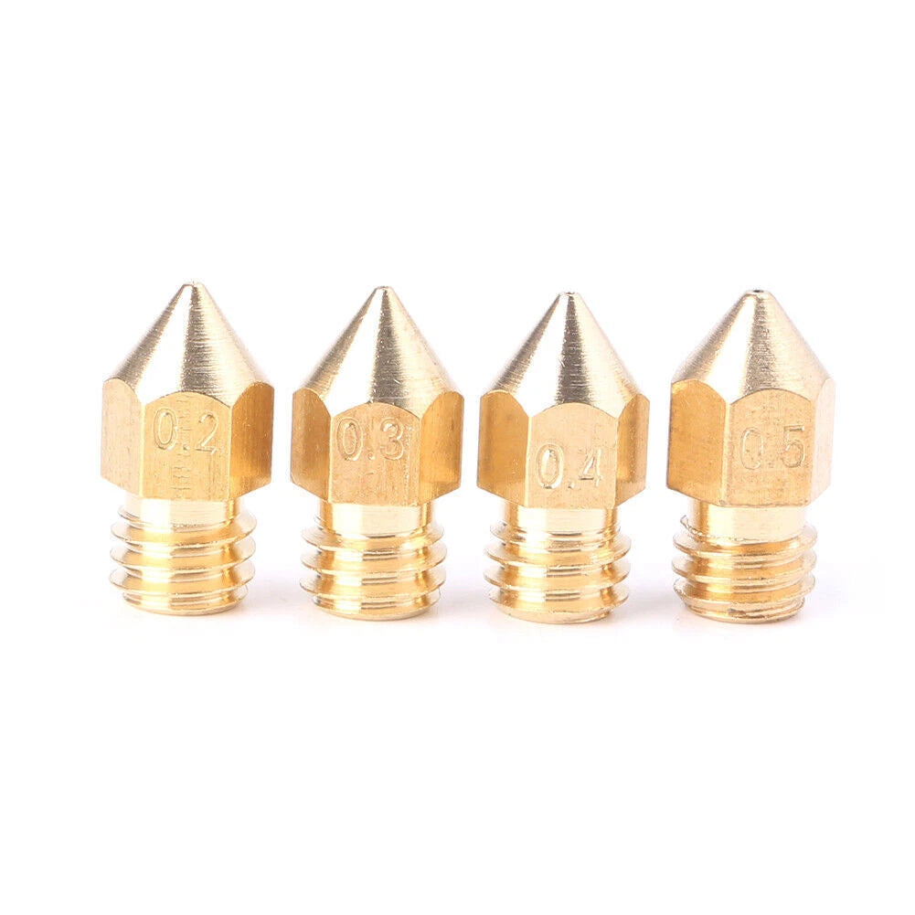 Nozzle Set for MK8 Makerbot 3D Printer (0.2/0.3/0.4/0.5mm)