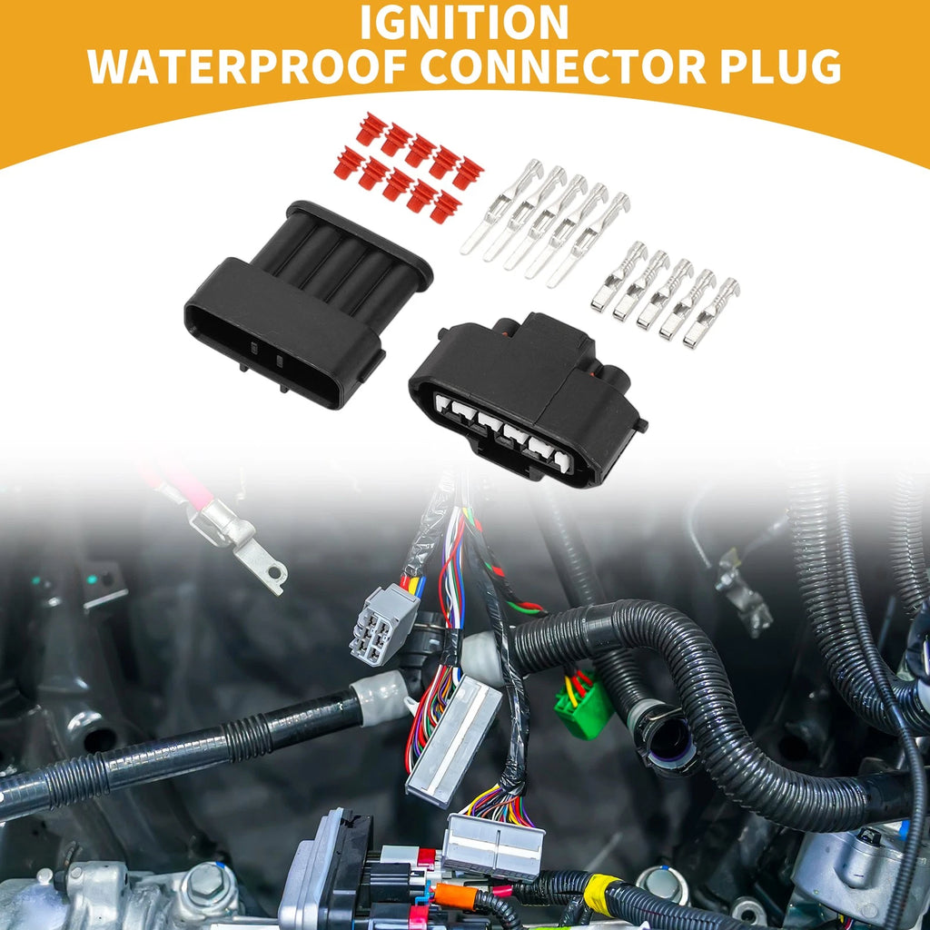 Ignition Connector Plug Waterproof 5 Pin for Toyota 1 Set (2000–2015)