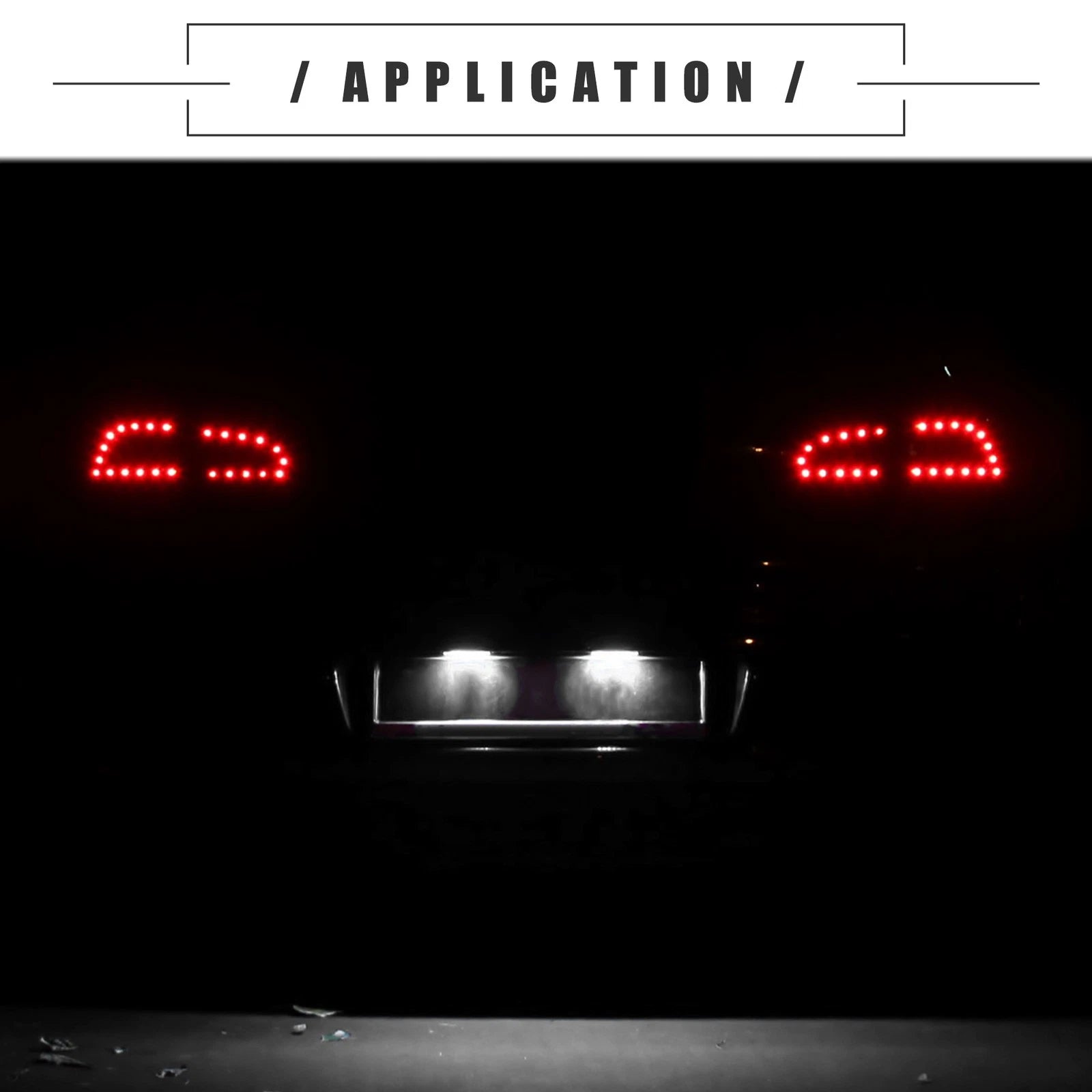 LED License Plate Light Replacement 2 Pcs for Mazda 3 (2014–2018)
