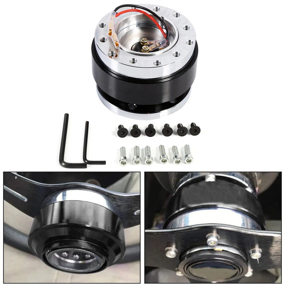 Quick Release Steering Wheel Hub Adapter for Universal Cars (2000–2023)