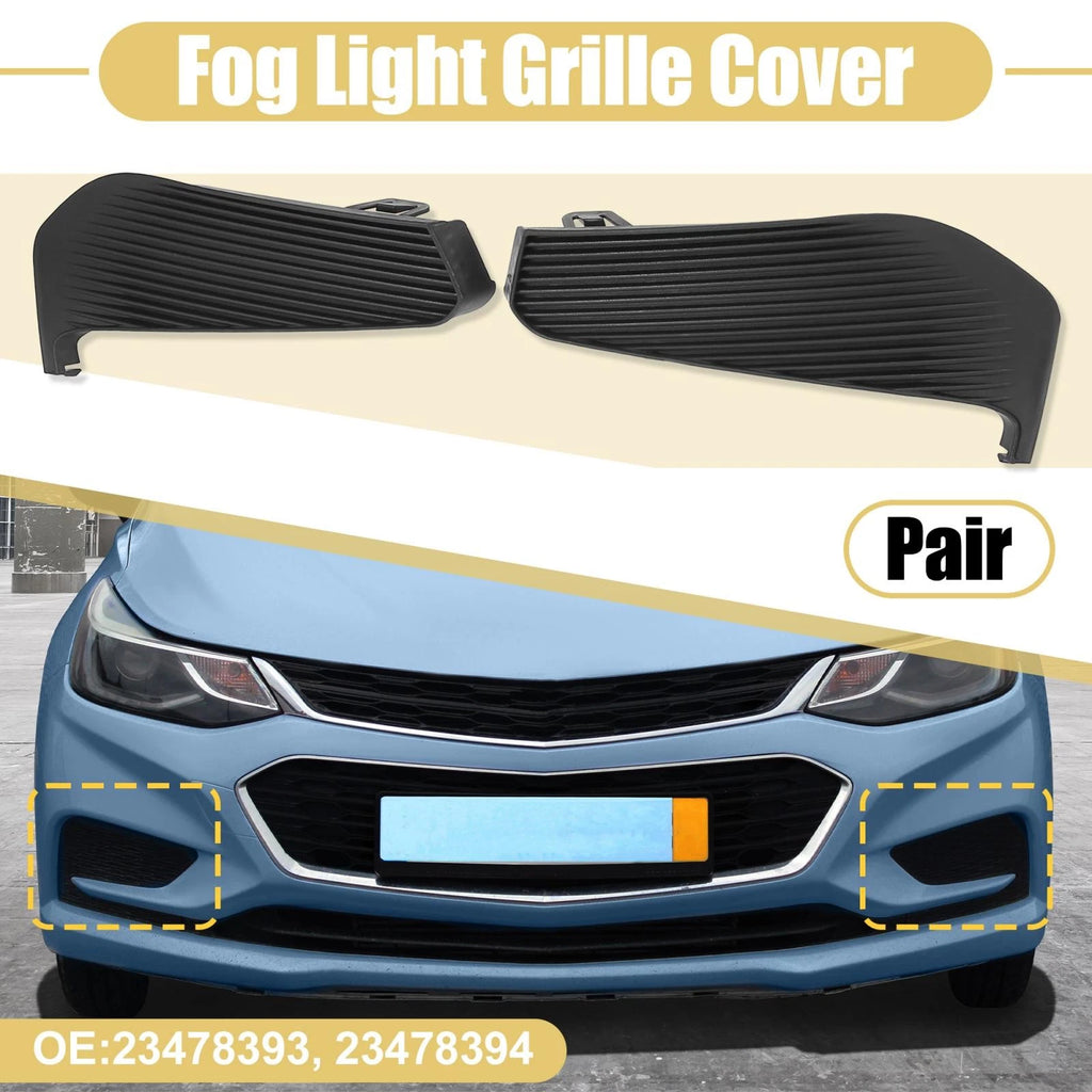 Fog Light Cover Pair Left Right Replacement for Chevrolet Malibu (2016–2018)