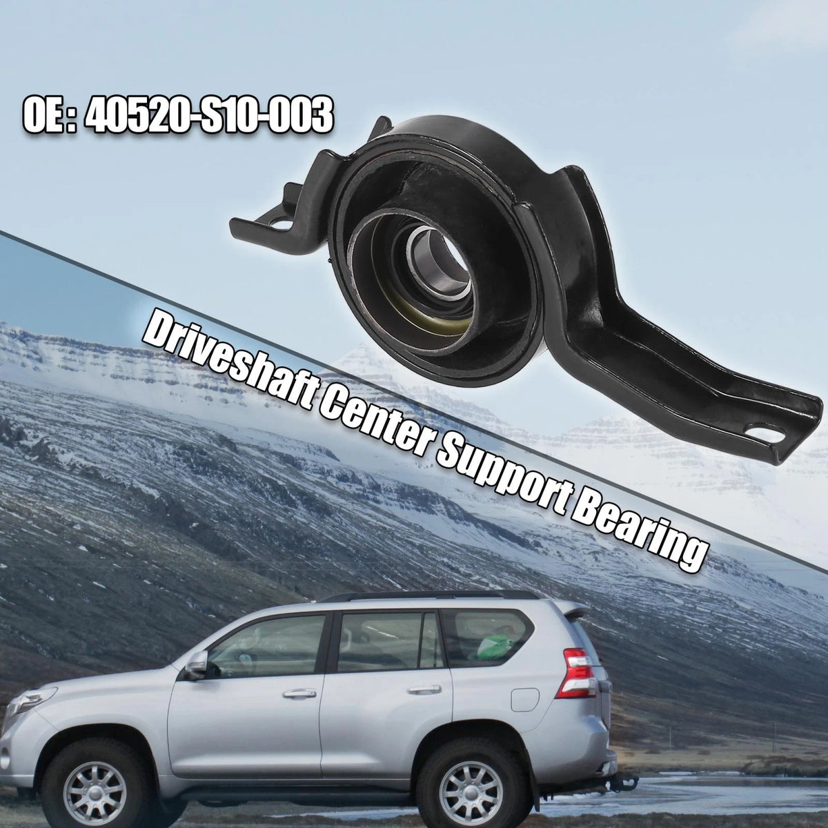 Rear Driveshaft Center Support Bearing Replacement for Honda CR-V (1997–2001)