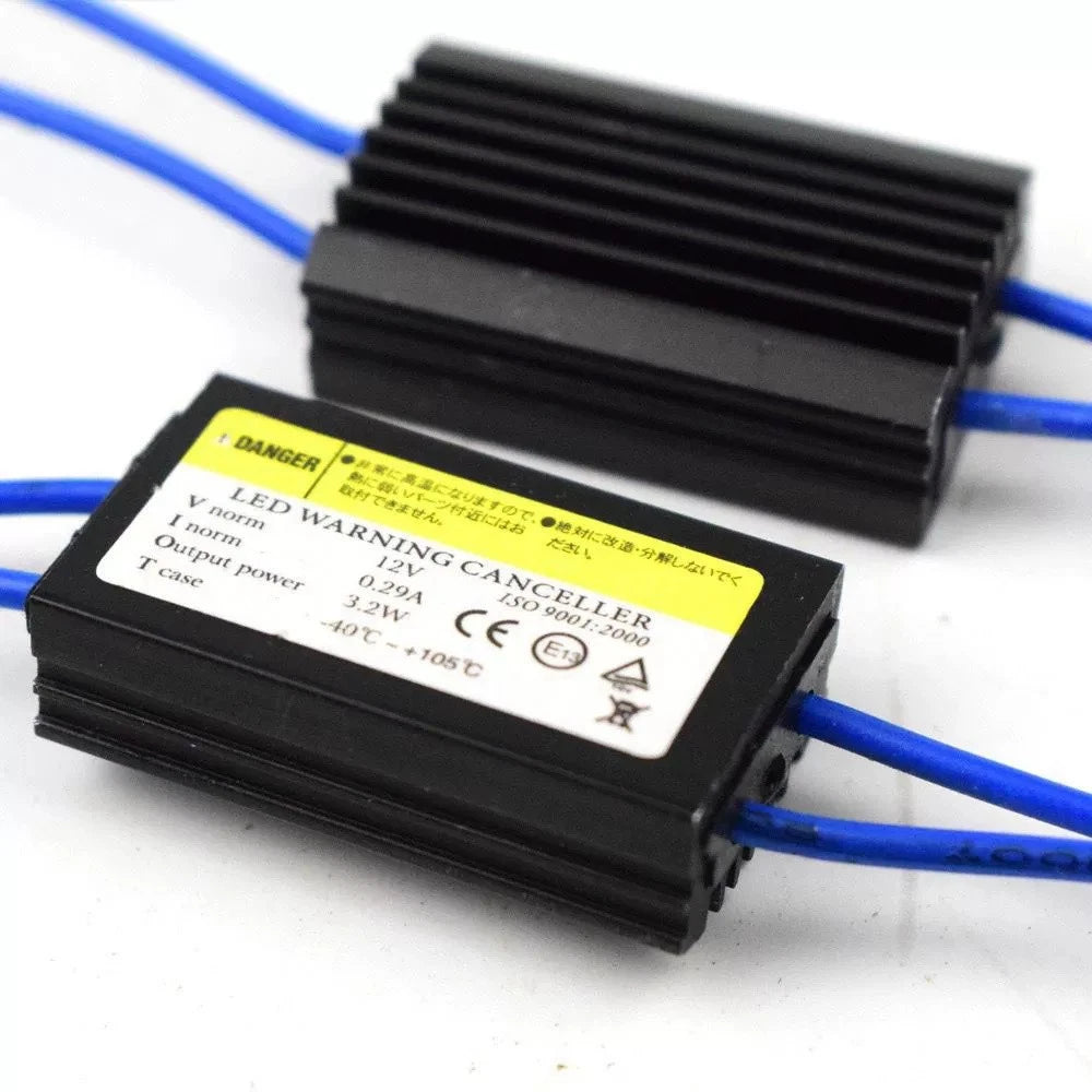2X T10 Canbus Decoder Cable Resistor for Automotive Lighting