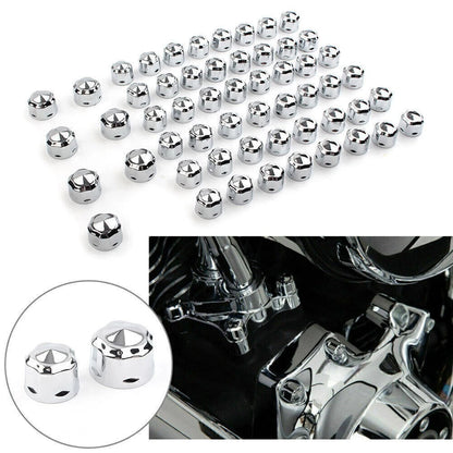 Chrome CNC Engine Bolt Cap for Harley Road King Electra Glide (1999–2016)