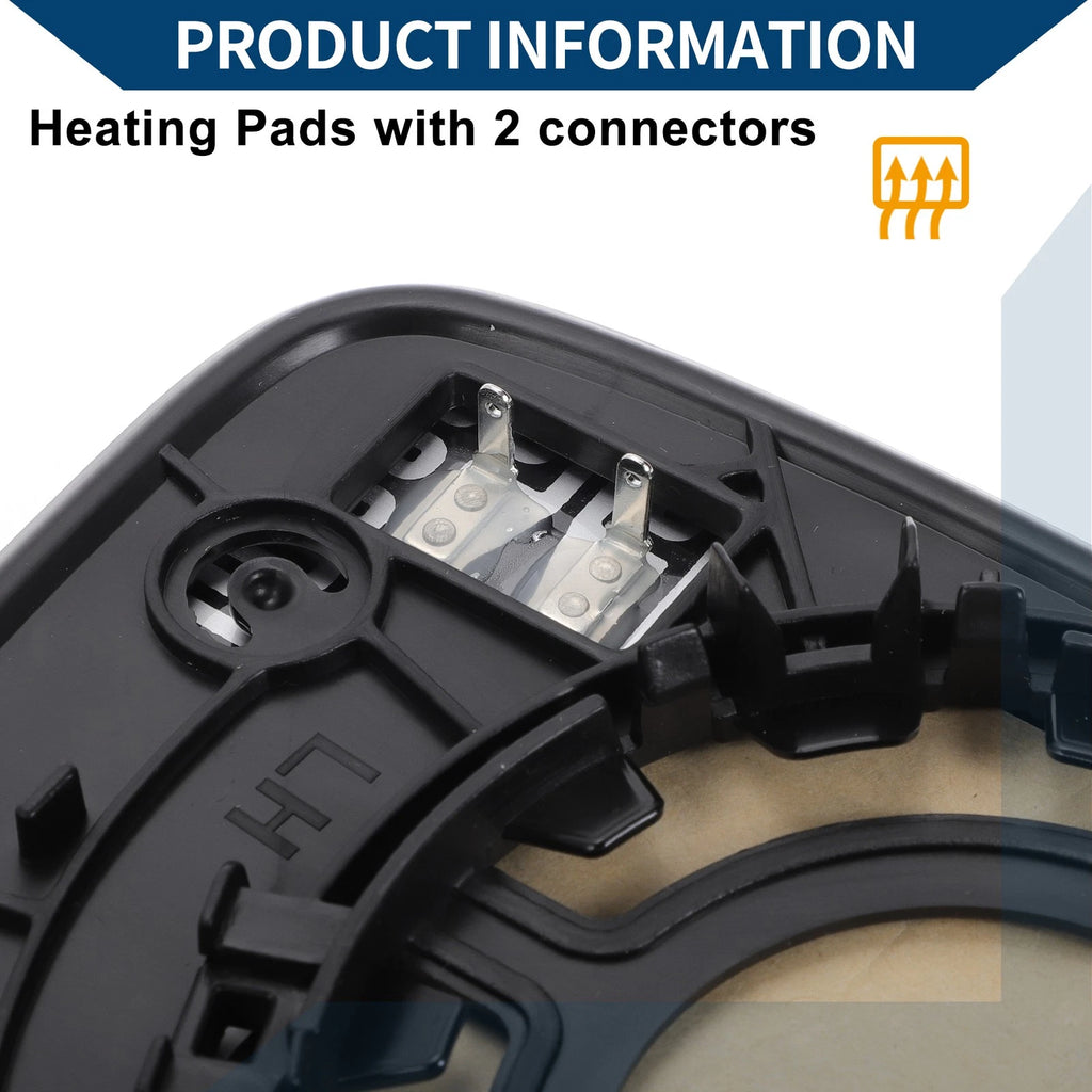 Heated Mirror Glass Replacement for Hyundai Sonata (2011–2014)