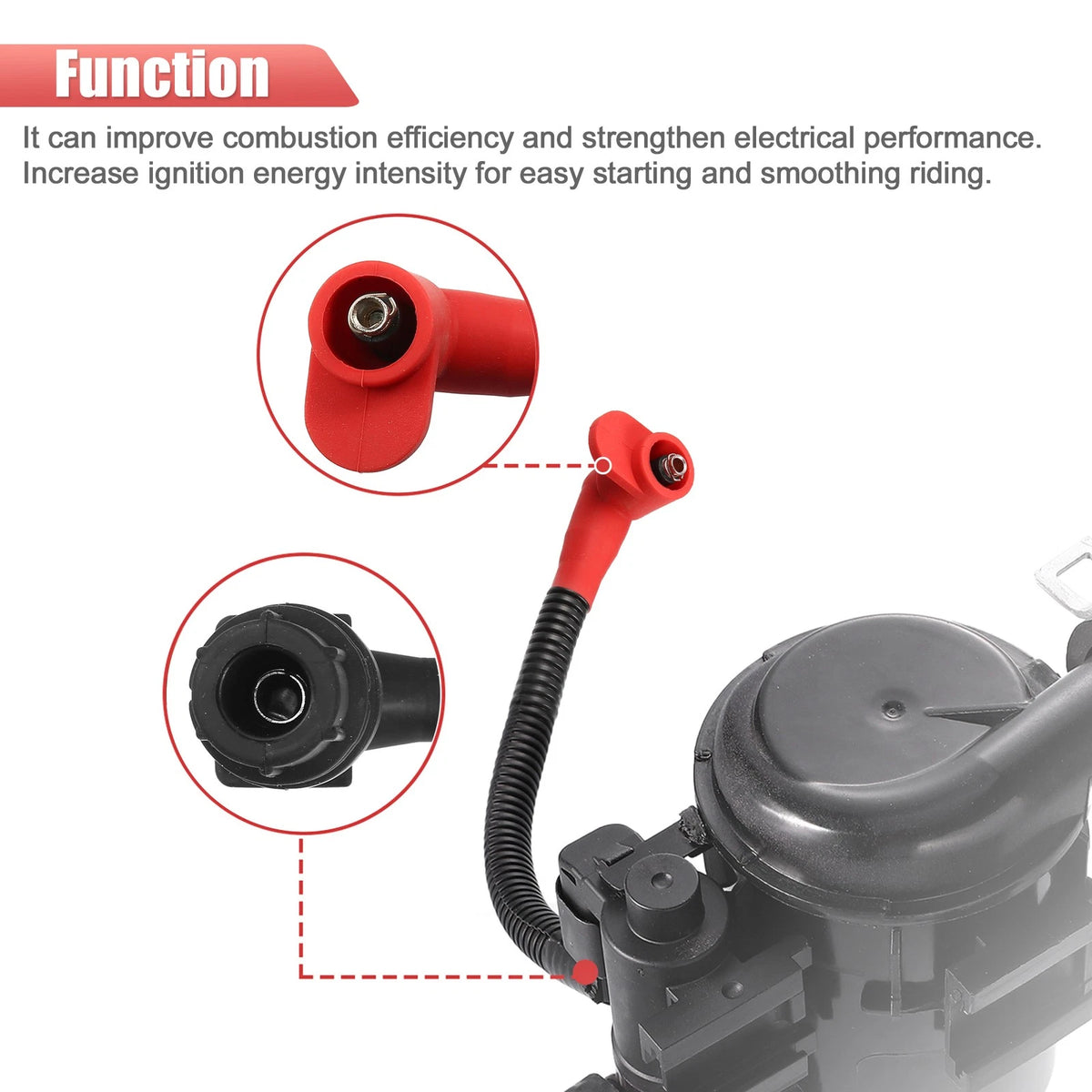 Ignition Spark Plug Wire Cap for Ranger 800 Crew 800 RZR 4 S 800 (2008–2014) 4012888